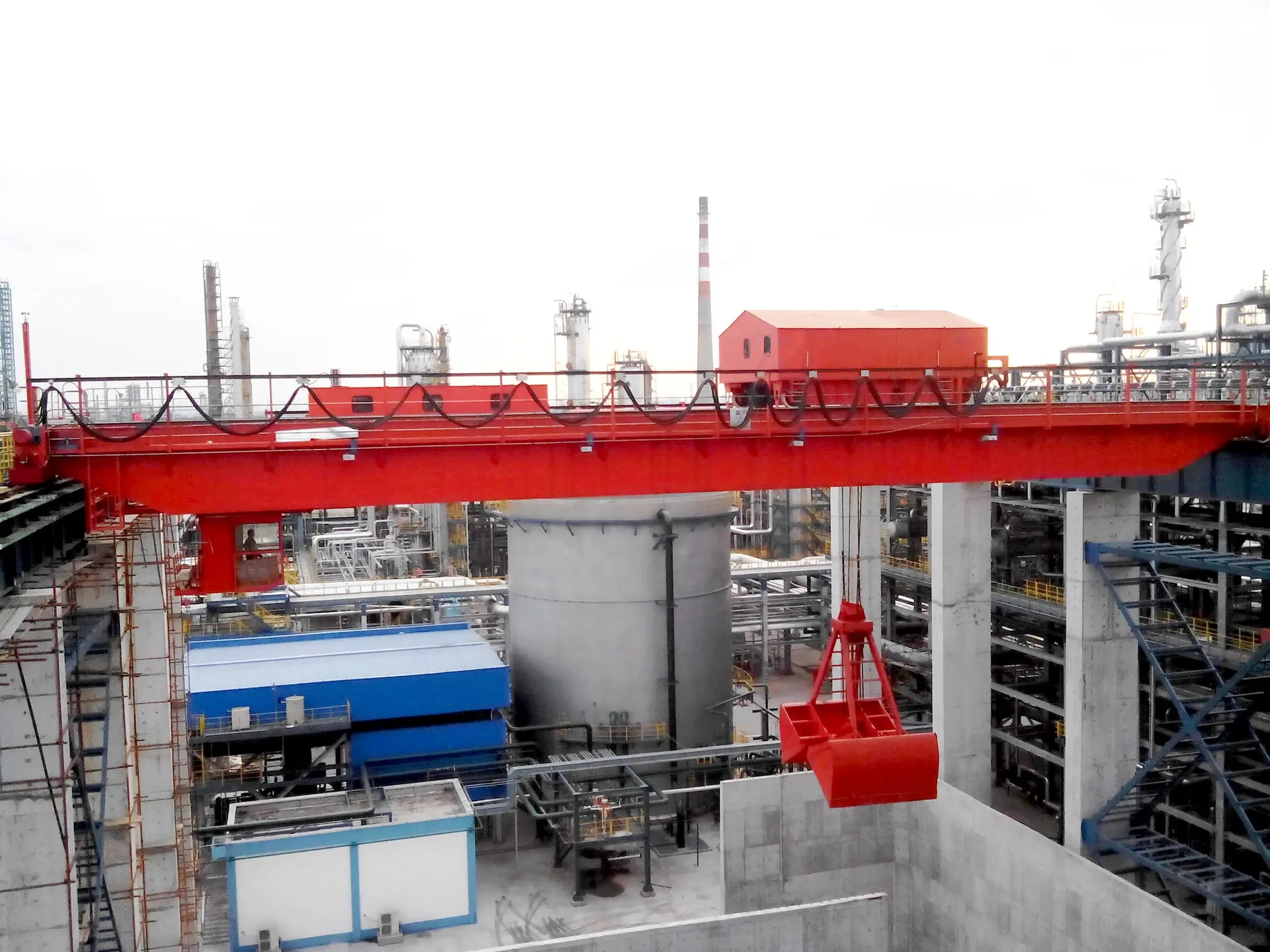 5噸、10噸QZ型雙梁抓斗橋式起重機（行車）技術參數(shù)